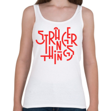 PRINTFASHION Stranger Things - Női atléta - Fehér női trikó