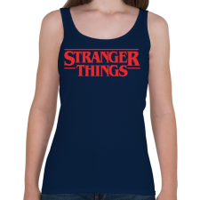 PRINTFASHION Stranger Things - Női atléta - Sötétkék női trikó