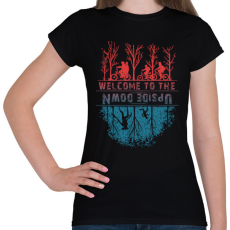 PRINTFASHION stranger things - Női póló - Fekete