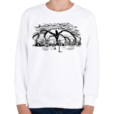 PRINTFASHION Stranger Things Shadow Monster - Gyerek pulóver - Fehér gyerek pulóver, kardigán