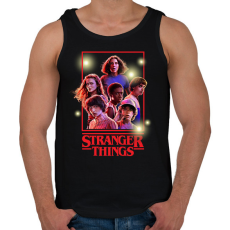 PRINTFASHION #strangerthings - Férfi atléta - Fekete