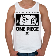 PRINTFASHION Straw hat crew - Férfi atléta - Fehér