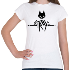 PRINTFASHION Stray black - Női póló - Fehér női póló