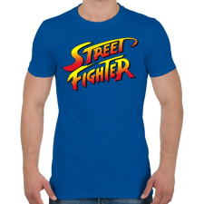 PRINTFASHION Street Fighter - Férfi póló - Királykék férfi póló