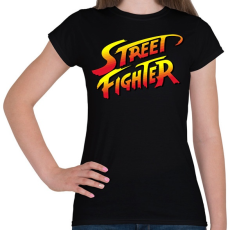 PRINTFASHION Street Fighter - Női póló - Fekete