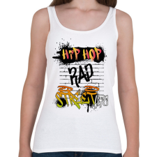 PRINTFASHION Street life - Női atléta - Fehér női trikó