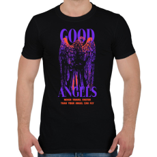 PRINTFASHION Streetwear angels - Férfi póló - Fekete