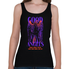 PRINTFASHION Streetwear angels - Női atléta - Fekete női trikó