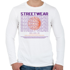 PRINTFASHION Streetwear - Férfi hosszú ujjú póló - Fehér férfi póló
