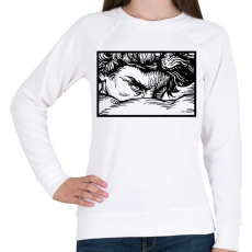 PRINTFASHION Streetwear painting - Női pulóver - Fehér