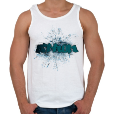 PRINTFASHION STROM - Férfi atléta - Fehér