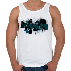 PRINTFASHION strong boy - Férfi atléta - Fehér