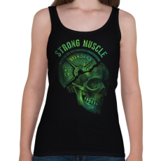 PRINTFASHION Strong Muscle - Női atléta - Fekete