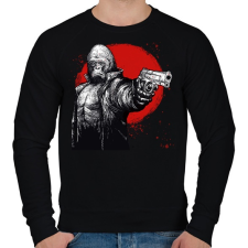 PRINTFASHION Stukkeres Gorilla - Férfi pulóver - Fekete férfi pulóver, kardigán