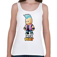 PRINTFASHION Stumble Guys - Cyberpunk - Női atléta - Fehér