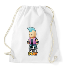 PRINTFASHION Stumble Guys - Cyberpunk - Sportzsák, Tornazsák - Fehér tornazsák