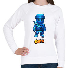 PRINTFASHION Stumble guys - Dynamitron - Női pulóver - Fehér női pulóver, kardigán