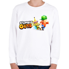 PRINTFASHION Stumble Guys - Gyerek pulóver - Fehér gyerek pulóver, kardigán