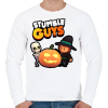 PRINTFASHION Stumble guys halloween - Férfi pulóver - Fehér