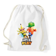 PRINTFASHION Stumble Guys - Let's play - Sportzsák, Tornazsák - Fehér tornazsák