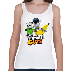 PRINTFASHION Stumble Guys  - Női atléta - Fehér