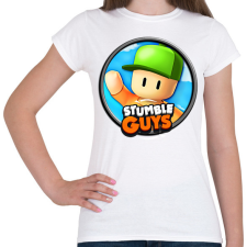 PRINTFASHION Stumble Guys - Női póló - Fehér női póló