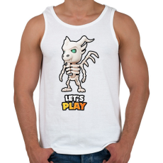 PRINTFASHION Stumble Guys - Undead Dragon - Férfi atléta - Fehér