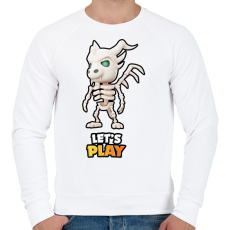 PRINTFASHION Stumble Guys - Undead Dragon - Férfi pulóver - Fehér