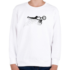 PRINTFASHION stunt biker - Gyerek pulóver - Fehér gyerek pulóver, kardigán
