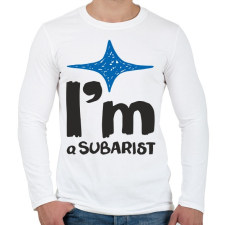 PRINTFASHION Subarist - Férfi hosszú ujjú póló - Fehér férfi póló