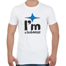 PRINTFASHION Subarist - Férfi póló - Fehér férfi póló