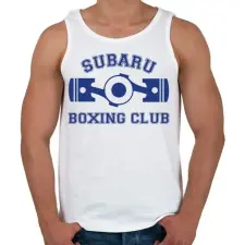PRINTFASHION Subaru Boxing Club - Férfi atléta - Fehér atléta, trikó