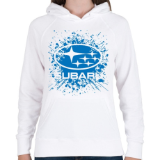 PRINTFASHION Subaru - Női kapucnis pulóver - Fehér