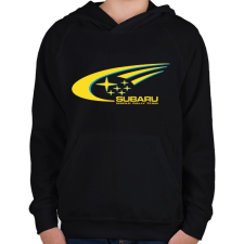 PRINTFASHION SUBARU póló - Gyerek kapucnis pulóver - Fekete gyerek pulóver, kardigán