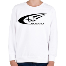 PRINTFASHION Subaru Rally Team - Gyerek pulóver - Fehér