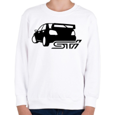 PRINTFASHION Subaru STi - Gyerek pulóver - Fehér gyerek póló
