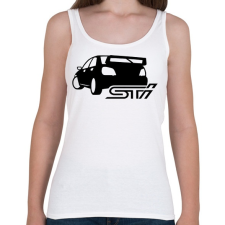 PRINTFASHION Subaru STi - Női atléta - Fehér női trikó