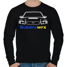 PRINTFASHION Subaru wrx - Férfi pulóver - Fekete férfi pulóver, kardigán