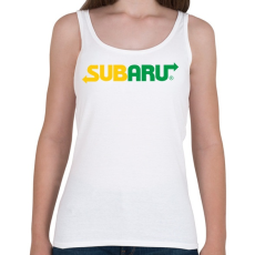 PRINTFASHION Subway Subaru - Női atléta - Fehér