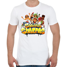 PRINTFASHION Subway surfers - Férfi póló - Fehér férfi póló