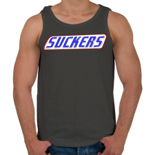 PRINTFASHION Suckers - Férfi atléta - Sötétszürke atléta, trikó