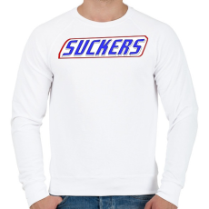 PRINTFASHION Suckers - Férfi pulóver - Fehér