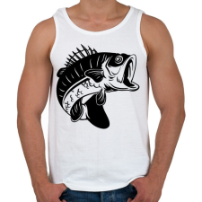 PRINTFASHION sügér - Férfi atléta - Fehér atléta, trikó