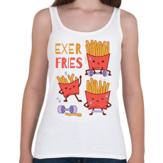 PRINTFASHION Sültkrumpli edzés - Női atléta - Fehér