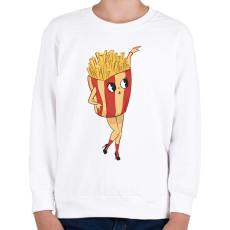 PRINTFASHION Sültkrumpli - Gyerek pulóver - Fehér