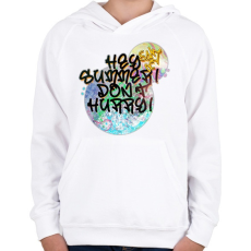 PRINTFASHION Summer feeling - Gyerek kapucnis pulóver - Fehér