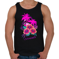 PRINTFASHION summer - Férfi atléta - Fekete atléta, trikó