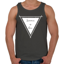 PRINTFASHION Summer. - Férfi atléta - Sötétszürke atléta, trikó