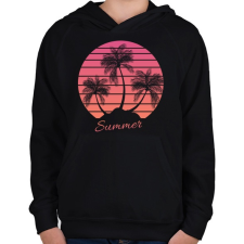 PRINTFASHION summer - Gyerek kapucnis pulóver - Fekete gyerek pulóver, kardigán