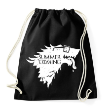 PRINTFASHION Summer is Coming white - Sportzsák, Tornazsák - Fekete tornazsák